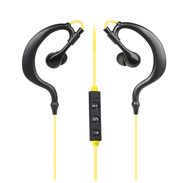 Wireless Headsets V4.1 Sport In-Ear Stereo Headphones Sweat-proof Neckband Earbuds w/Mic Deep Bass HiFi Earphones for Running Hiking Travel