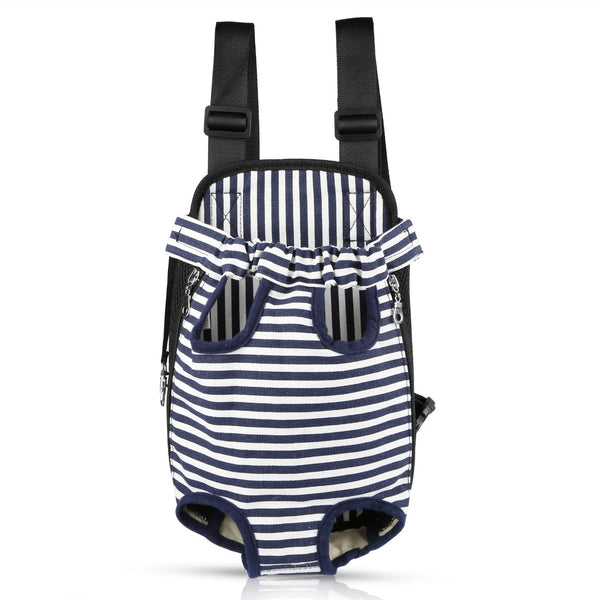 Dog Carrier Backpack Legs Out Front Pet Backpack Carrier Travel Bag Adjustable Shoulder Straps for Hiking Camping Shopping Biking