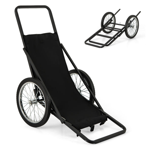 550 LBS Folding Deer Game Cart with Polyester Liner for Hunting